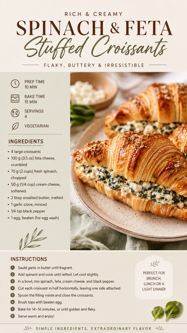 Blue Cheese Stuffed Croissants Easy Appetizer Recipe