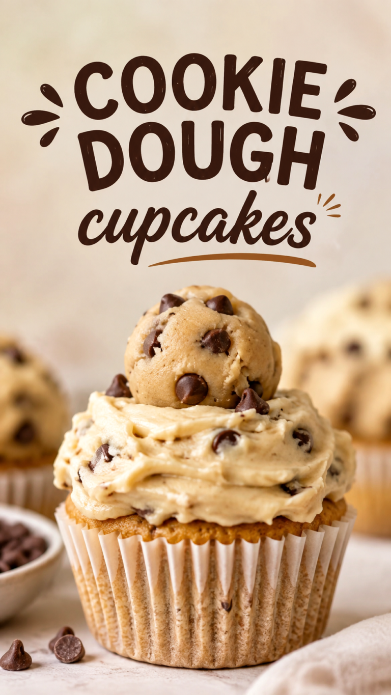 Cookie Recipes Easy Cookie Dough Cupcakes for Dessert Lovers
