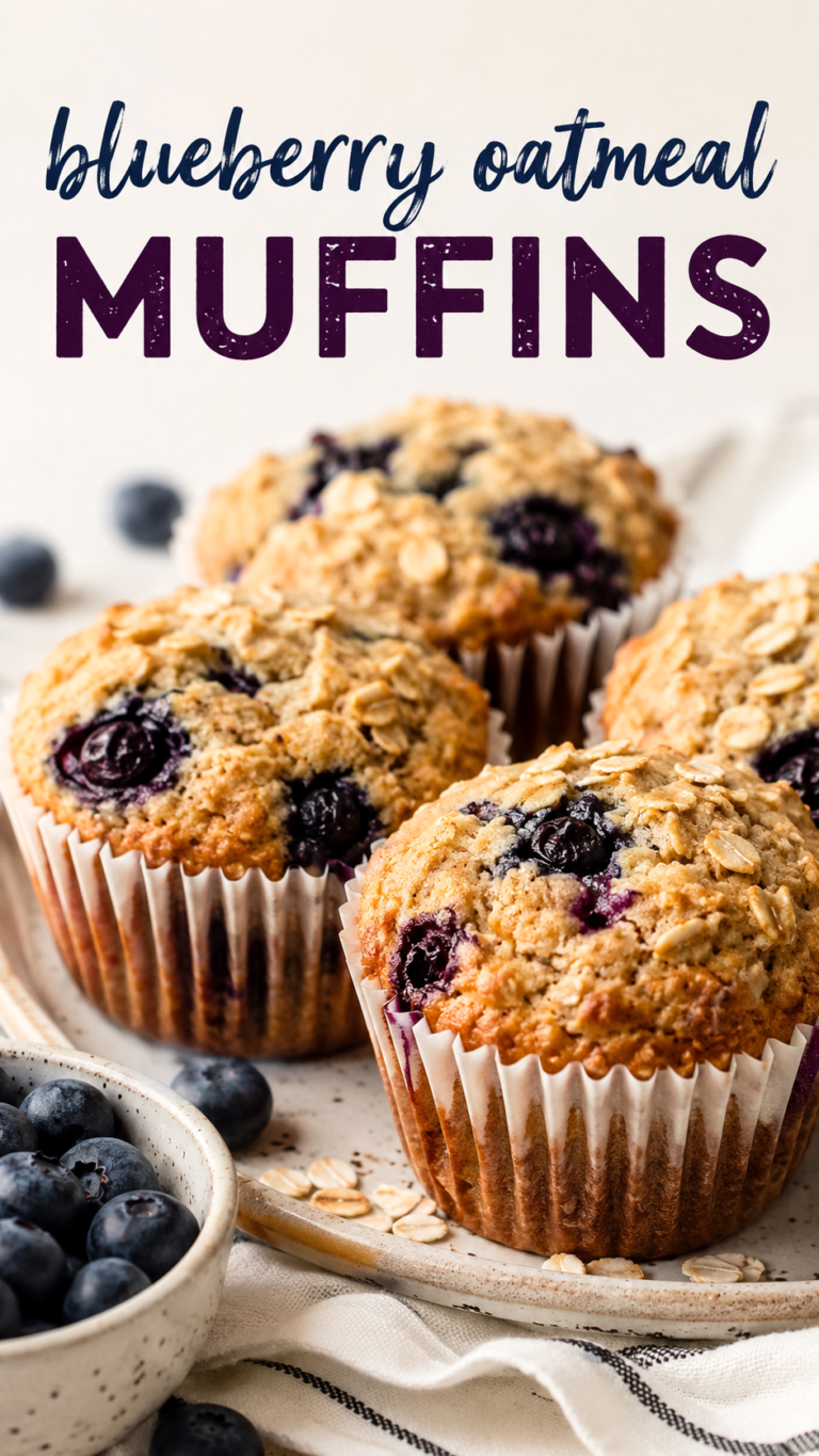 Easy Blueberry Oatmeal Muffins for a Delicious Breakfast Idea