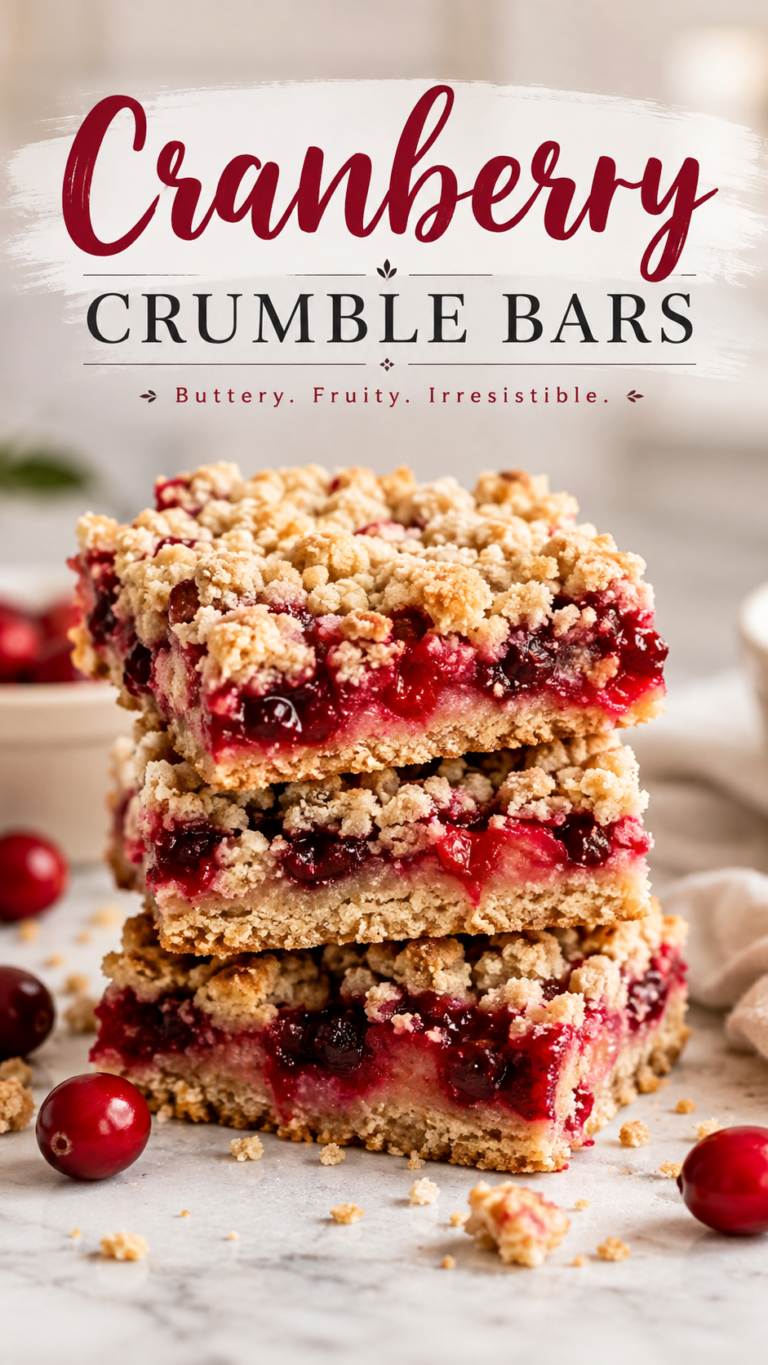 Easy Cranberry Crumble Bars Recipe for the Best Holiday Dessert Recipes