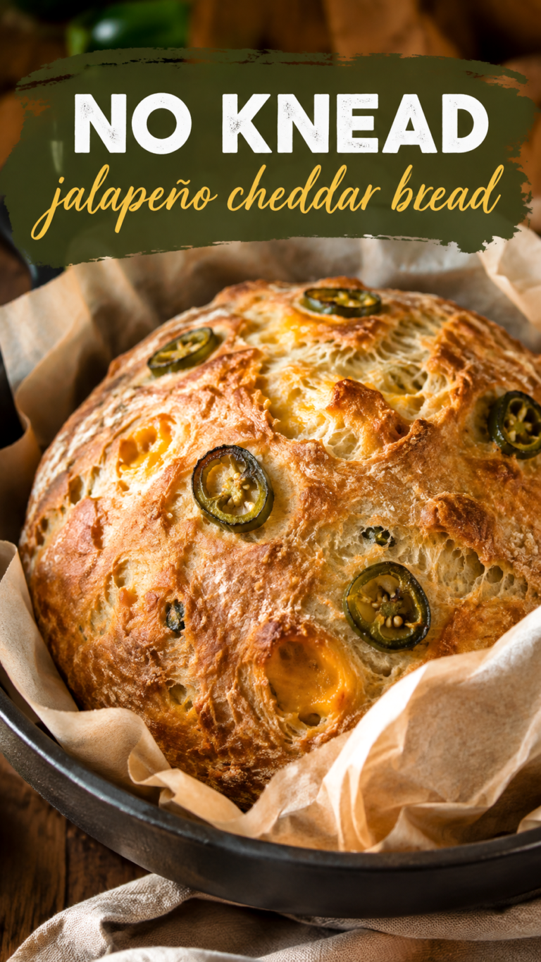 Easy No Knead Jalapeño Cheddar Bread Recipe Ideas for Homemade Artisan Bread