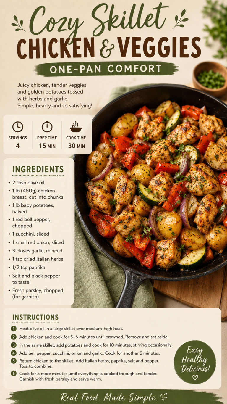 Easy Sausage, Apple  Sweet Potato Skillet Dinner Recipe