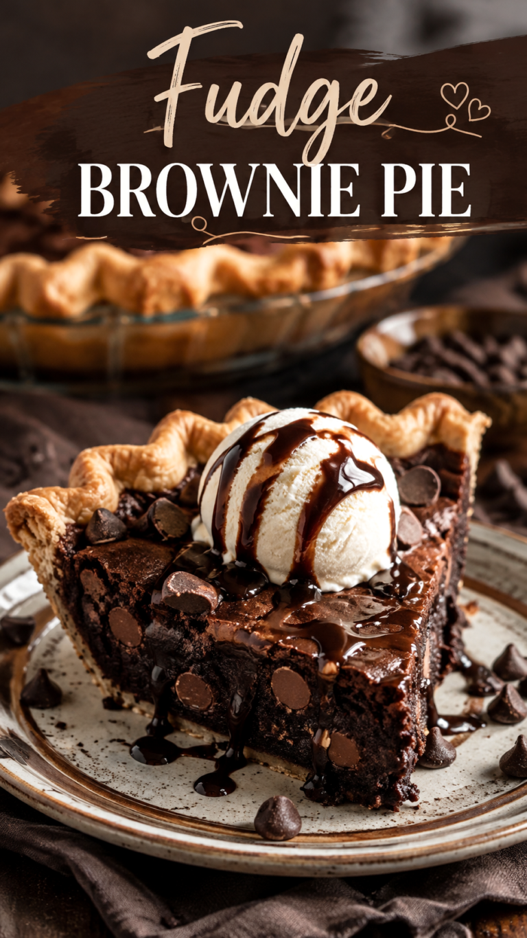 Fudge Brownie Pie Recipe Easy Chocolate Dessert Recipes for Every Occasion
