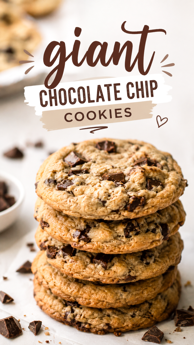 Giant Chocolate Chip Cookie Recipes for Soft, Chewy Bakery-Style Cookies Every Time