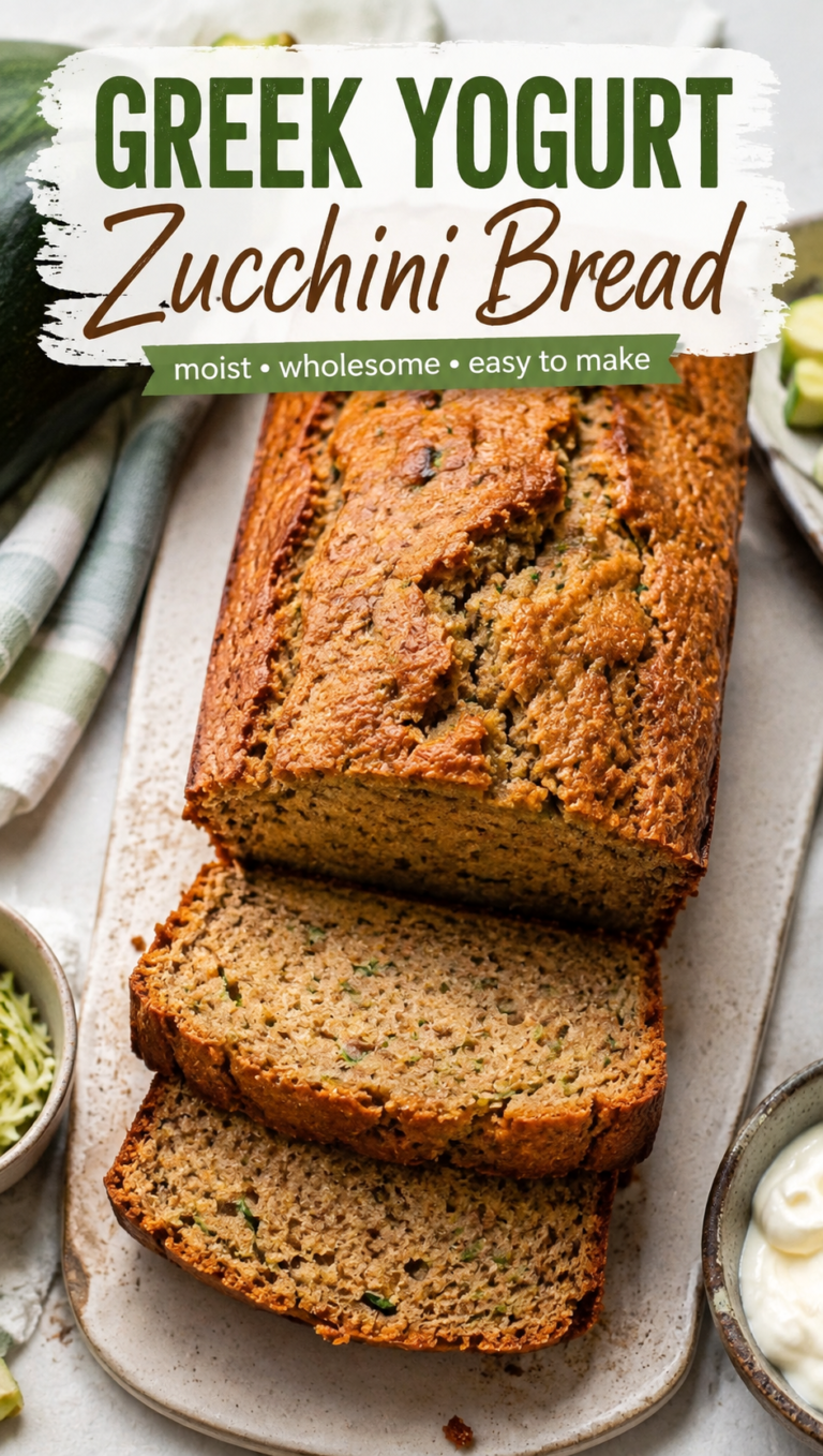 Healthy Greek Yogurt Zucchini Bread Recipe for Easy Breakfast Ideas and Brunch