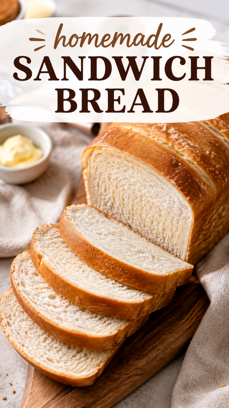 Homemade Sandwich Bread Recipe That Stays Soft and Perfect for Everyday Sandwiches