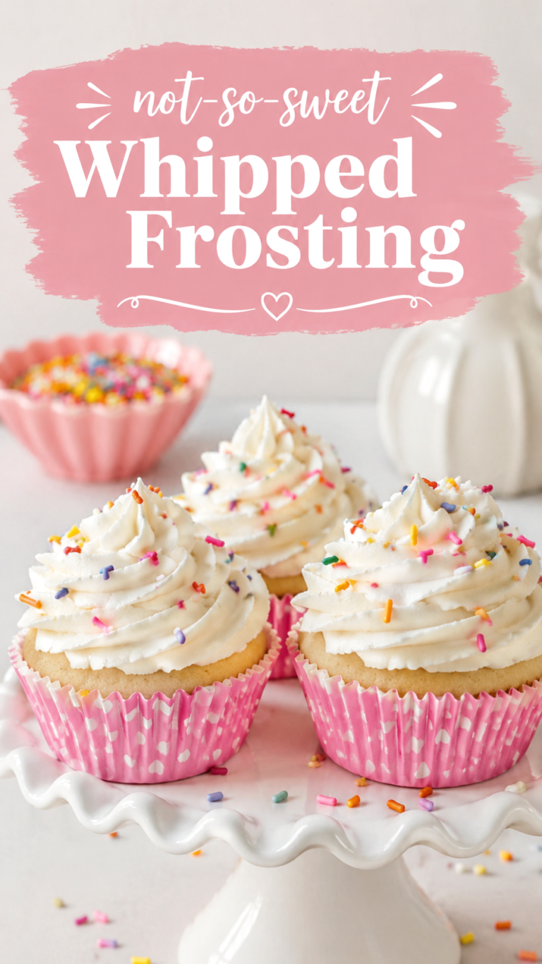 Not-So-Sweet Whipped Frosting Cupcakes Dessert Recipes