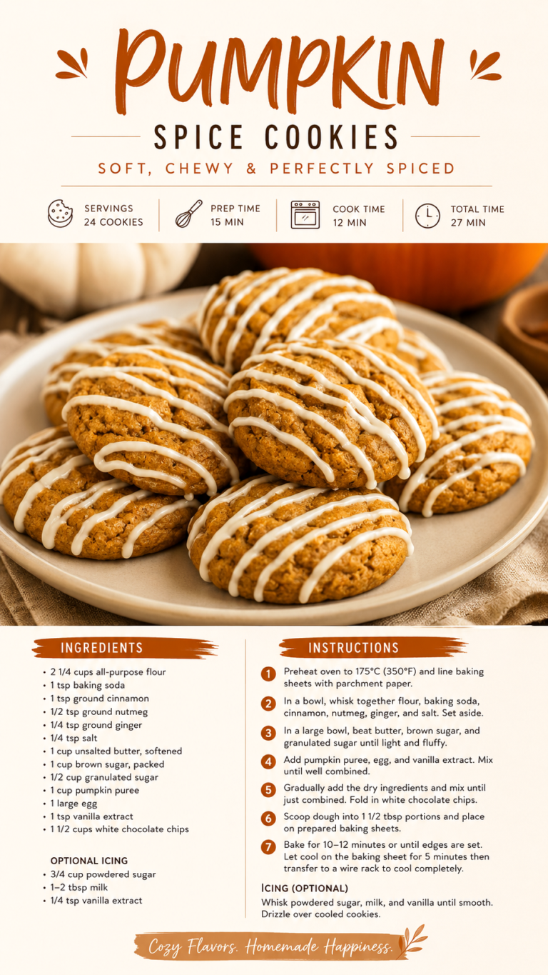Pumpkin Themed Cookie Recipes Soft, Chewy  Perfectly Spiced Treats
