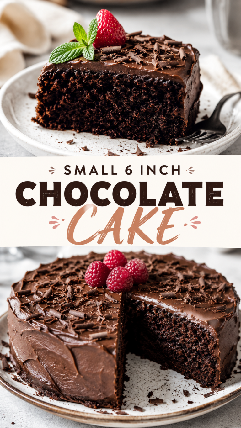 Small 6 Inch Chocolate Cake Recipe  Easy Dessert Recipe