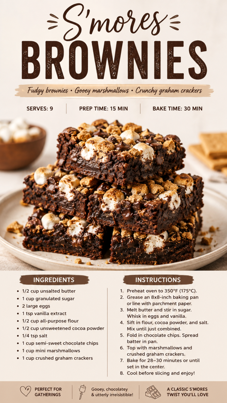 Smores Dessert Pizza Recipe – Easy Chocolate  Marshmallow Dessert