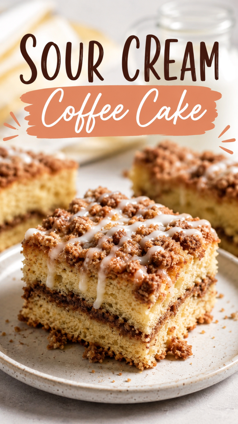 Sour Cream Coffee Cake Recipe for Breakfast and Brunch Ideas