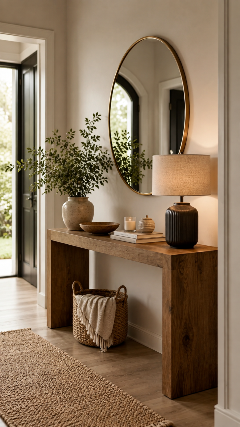 Warm Neutral Entryway Decor Ideas for a Cozy, Modern Home
